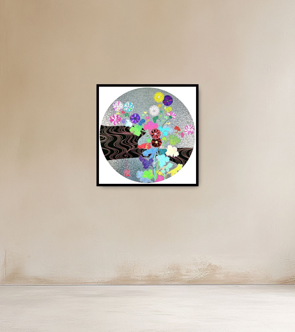 Print Kōrin: Tranquility on warm wall