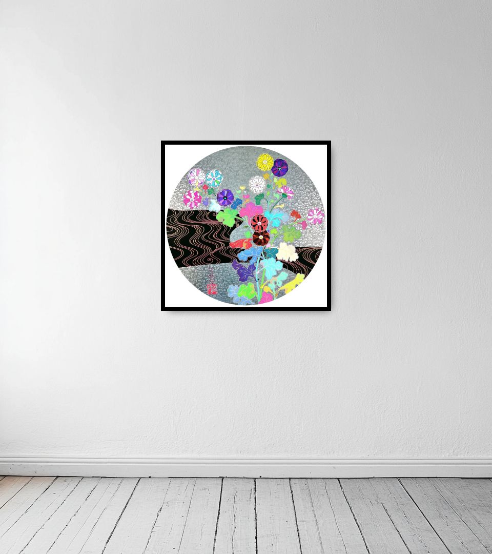 Print Kōrin: Tranquility on light wall