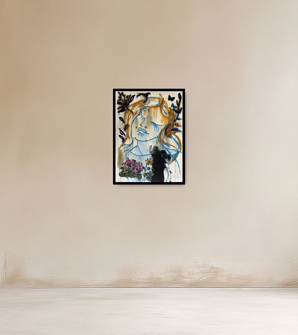 Print Les Saisons on warm wall