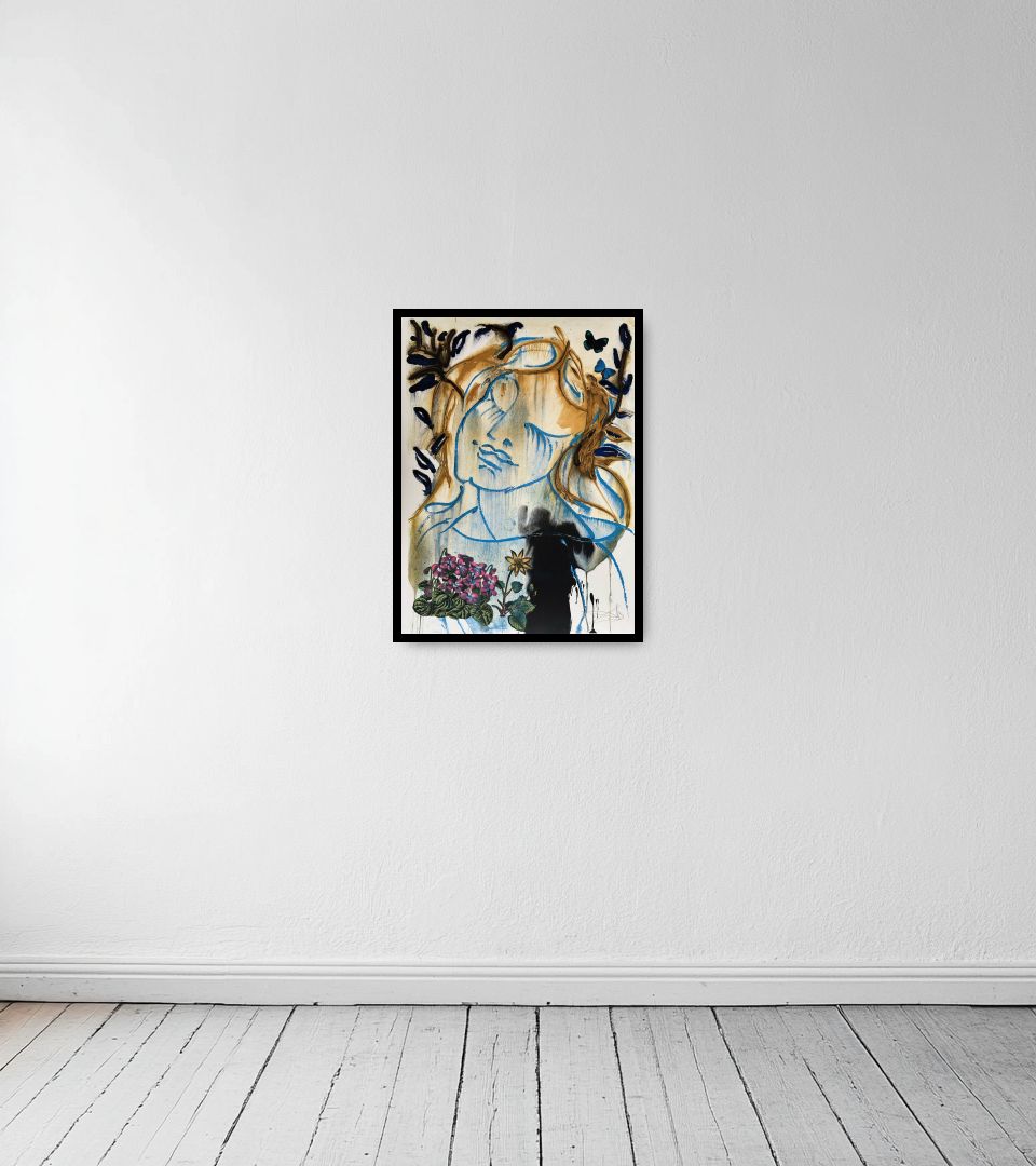 Print Les Saisons on light wall