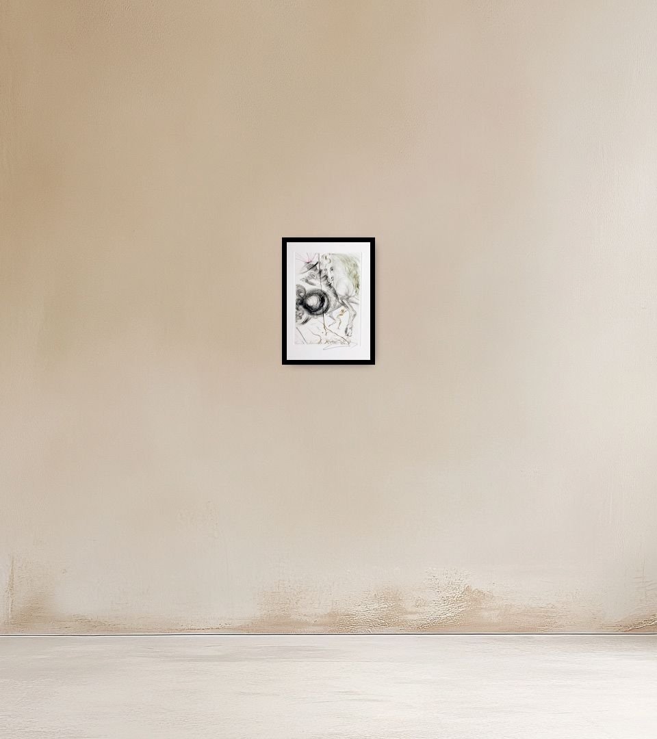 Print L'Enfer des beautés cruelles on warm wall