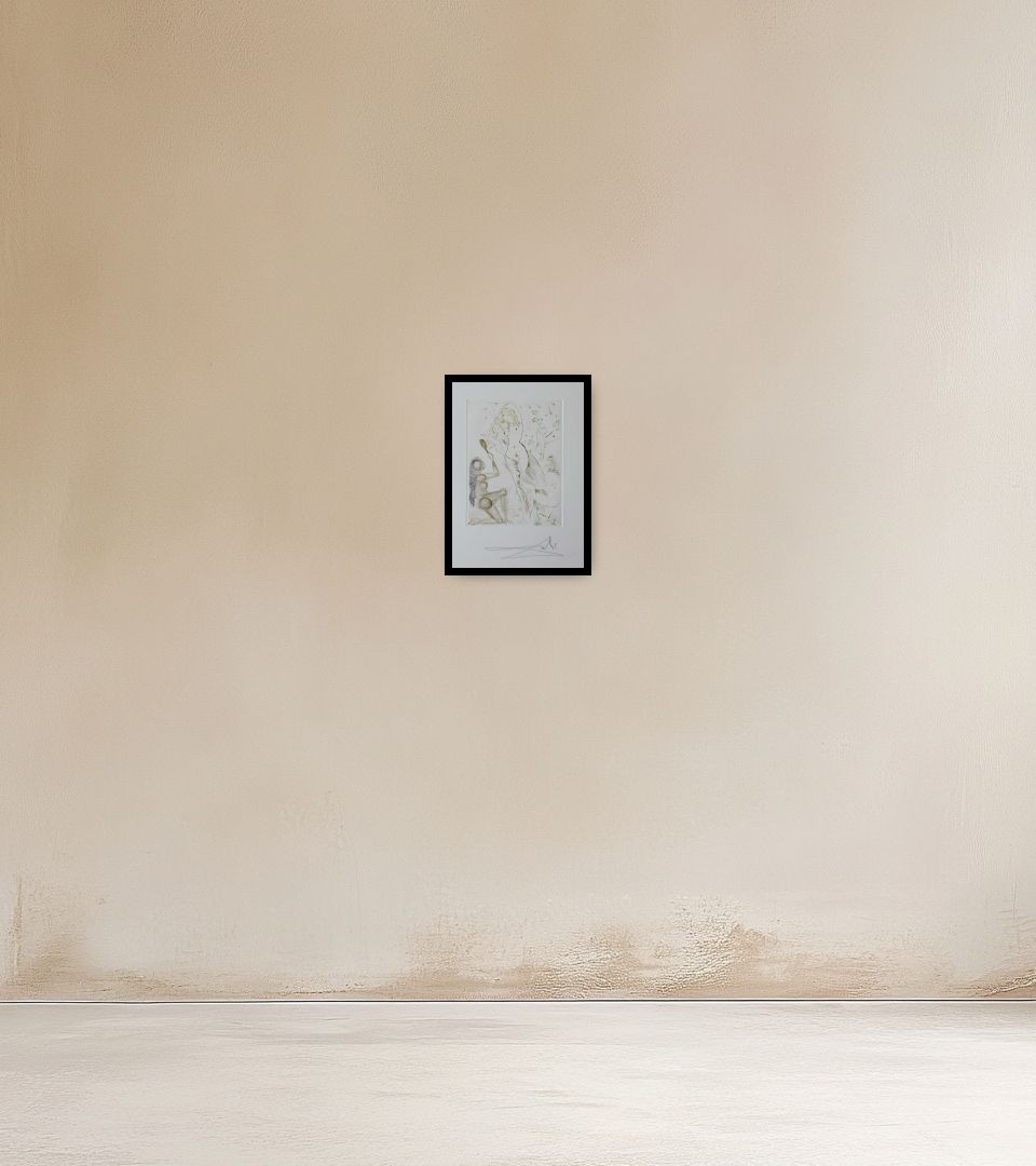 Print Blanchefleur on warm wall