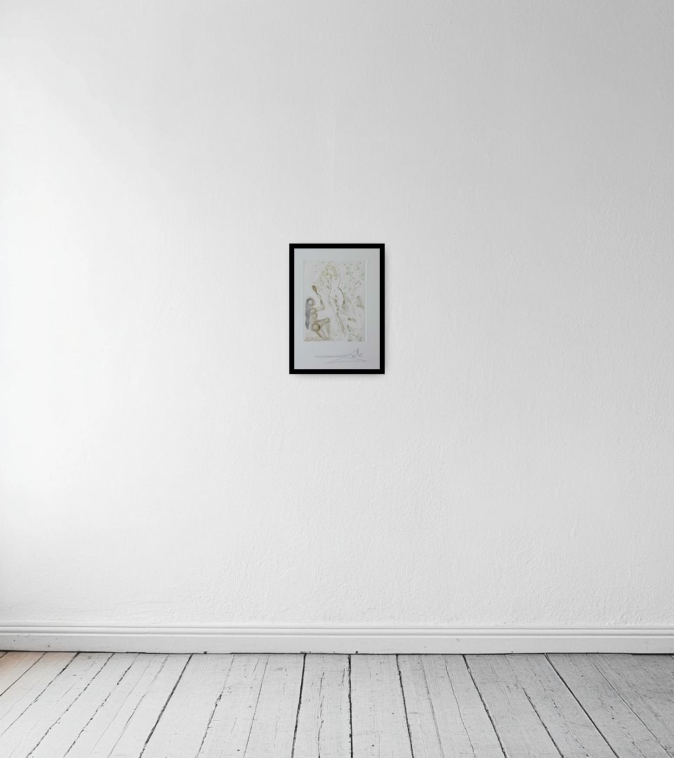 Print Blanchefleur on light wall