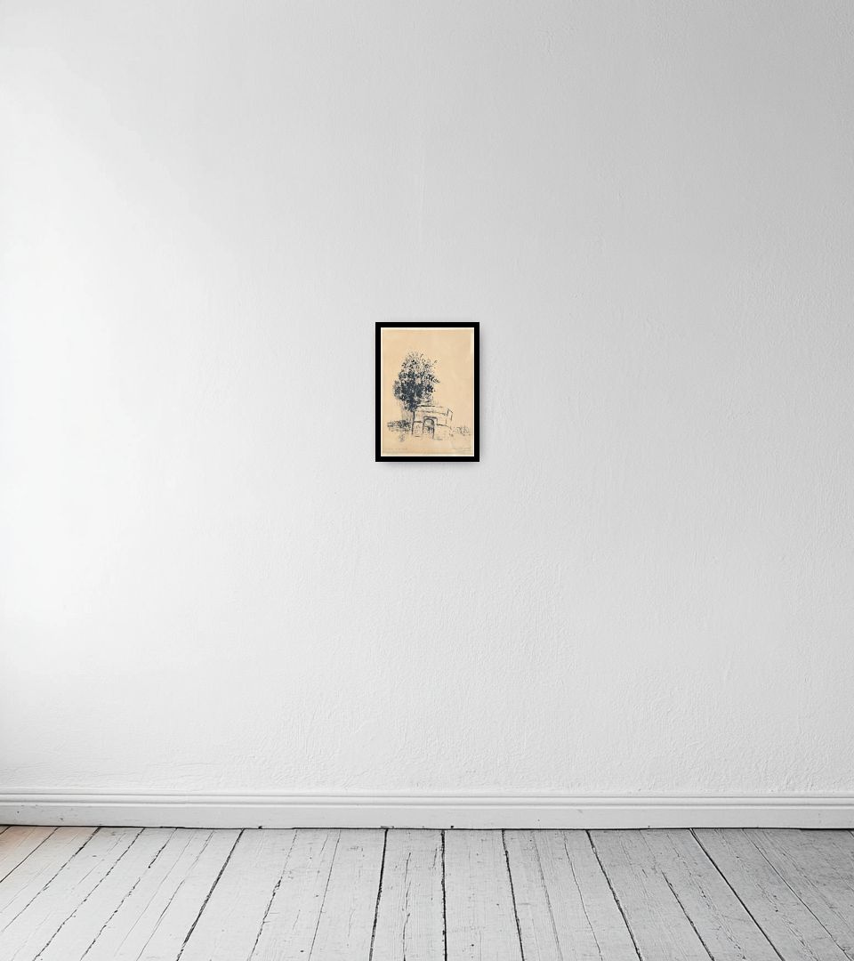 Print L'Arc de triomphe on light wall