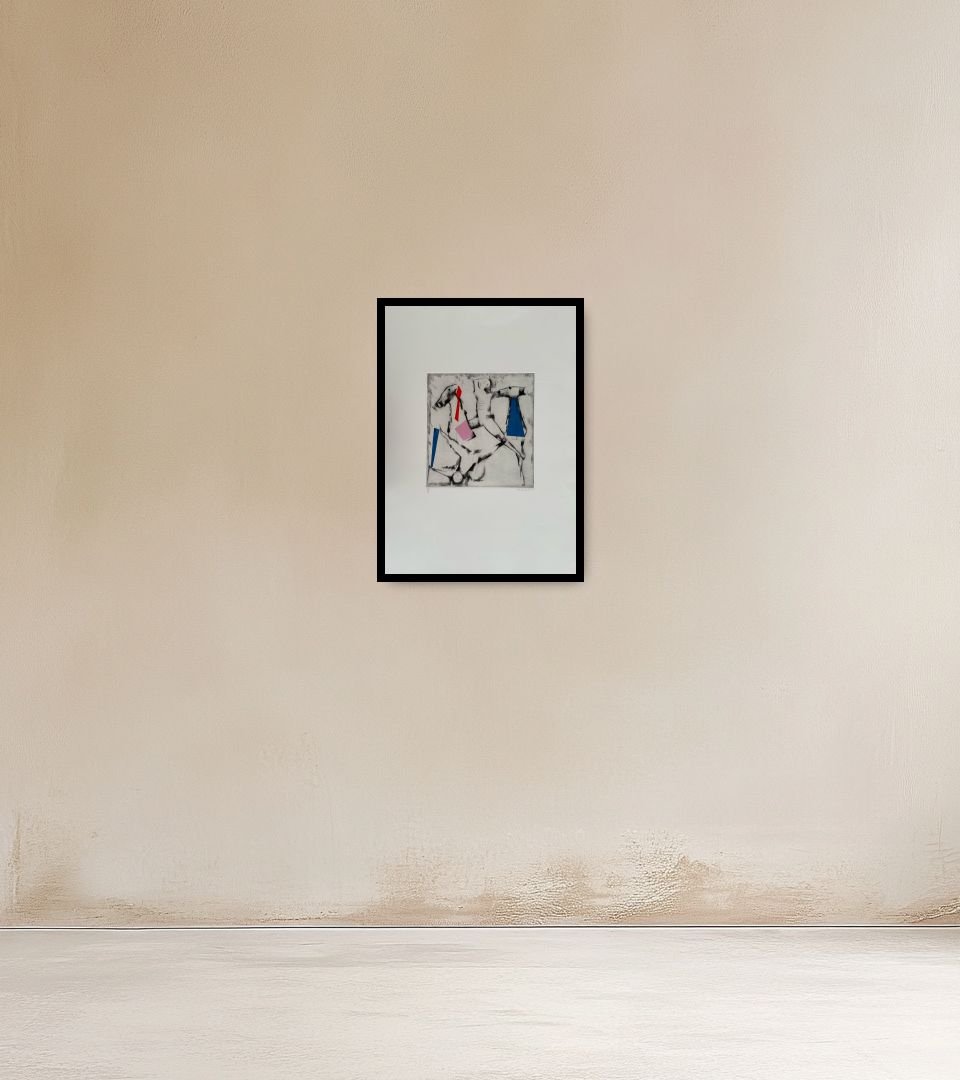 Print La caduta on warm wall