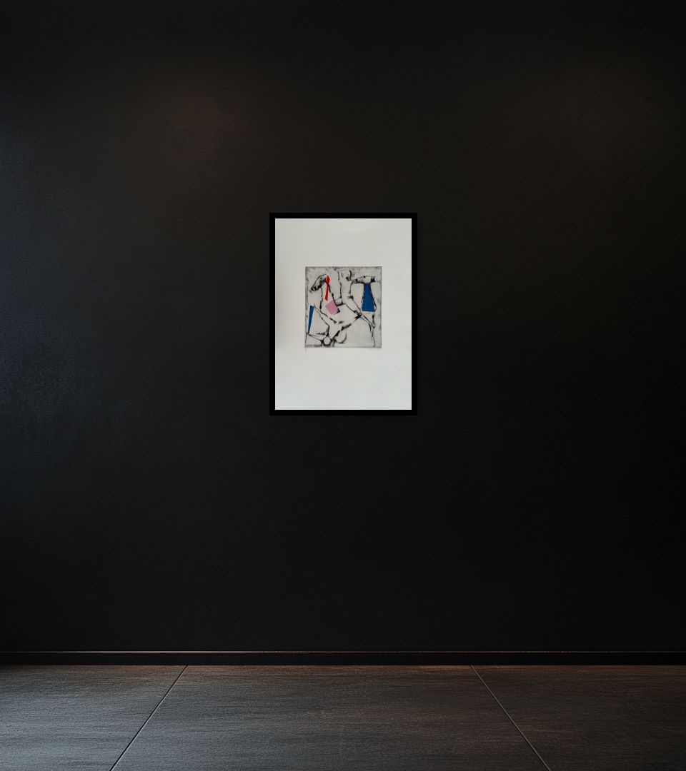 Print La caduta on dark wall