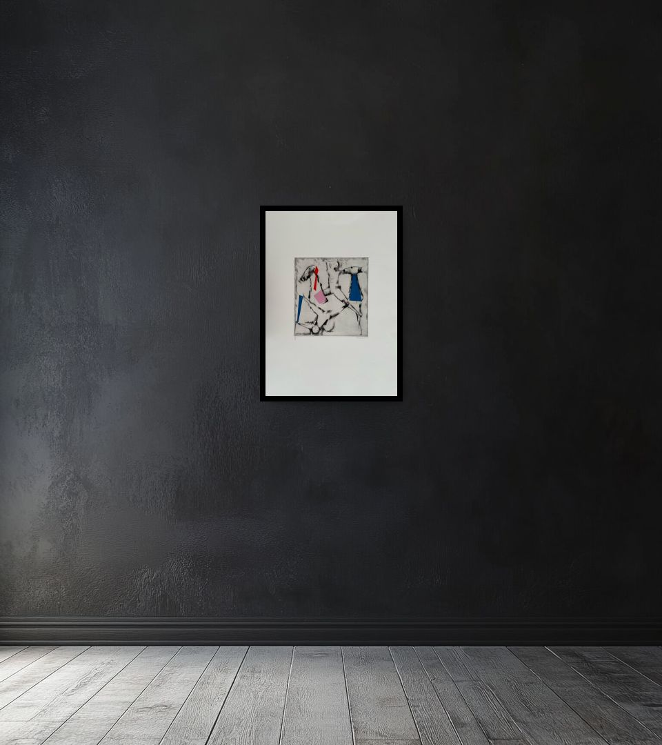 Print La caduta on dark wall