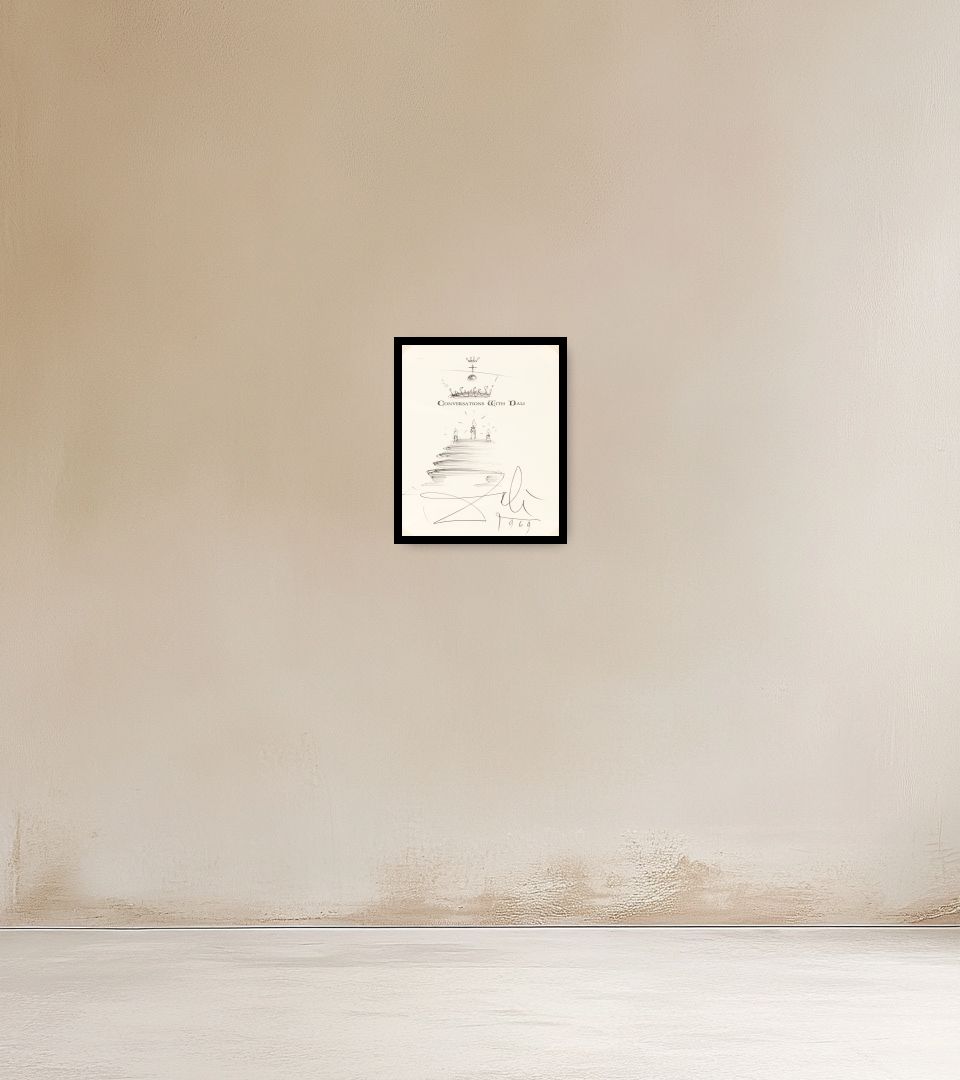 Drawing Conversations with Dali on warm wall