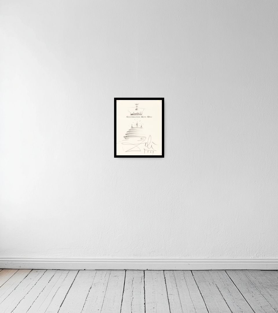 Drawing Conversations with Dali on light wall