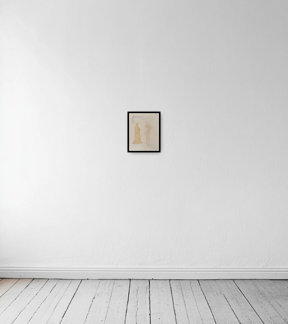 Print Artworks from Divine Comedy on light wall