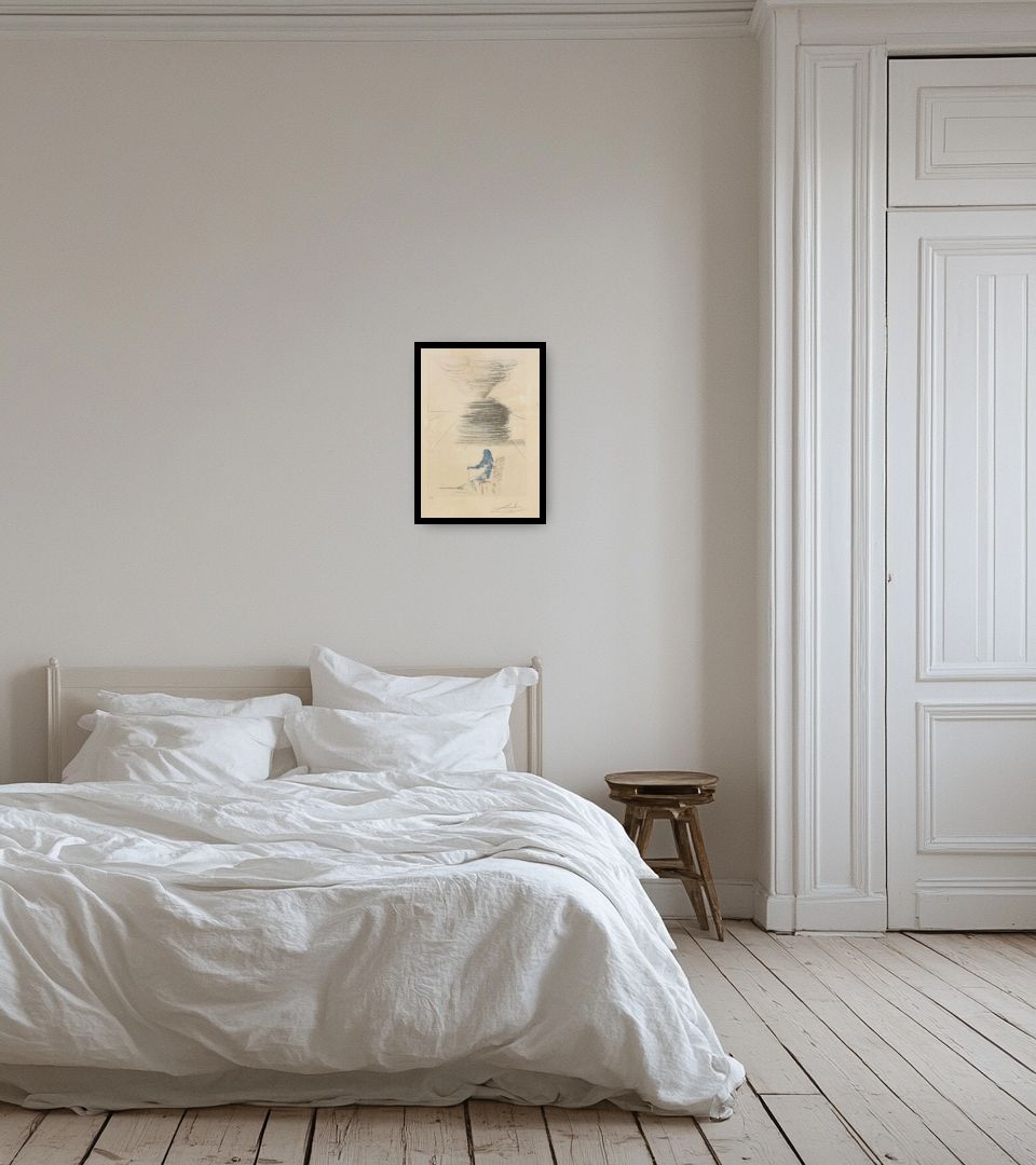 Print Artworks from Much Ado About Shakespeare in light bedroom