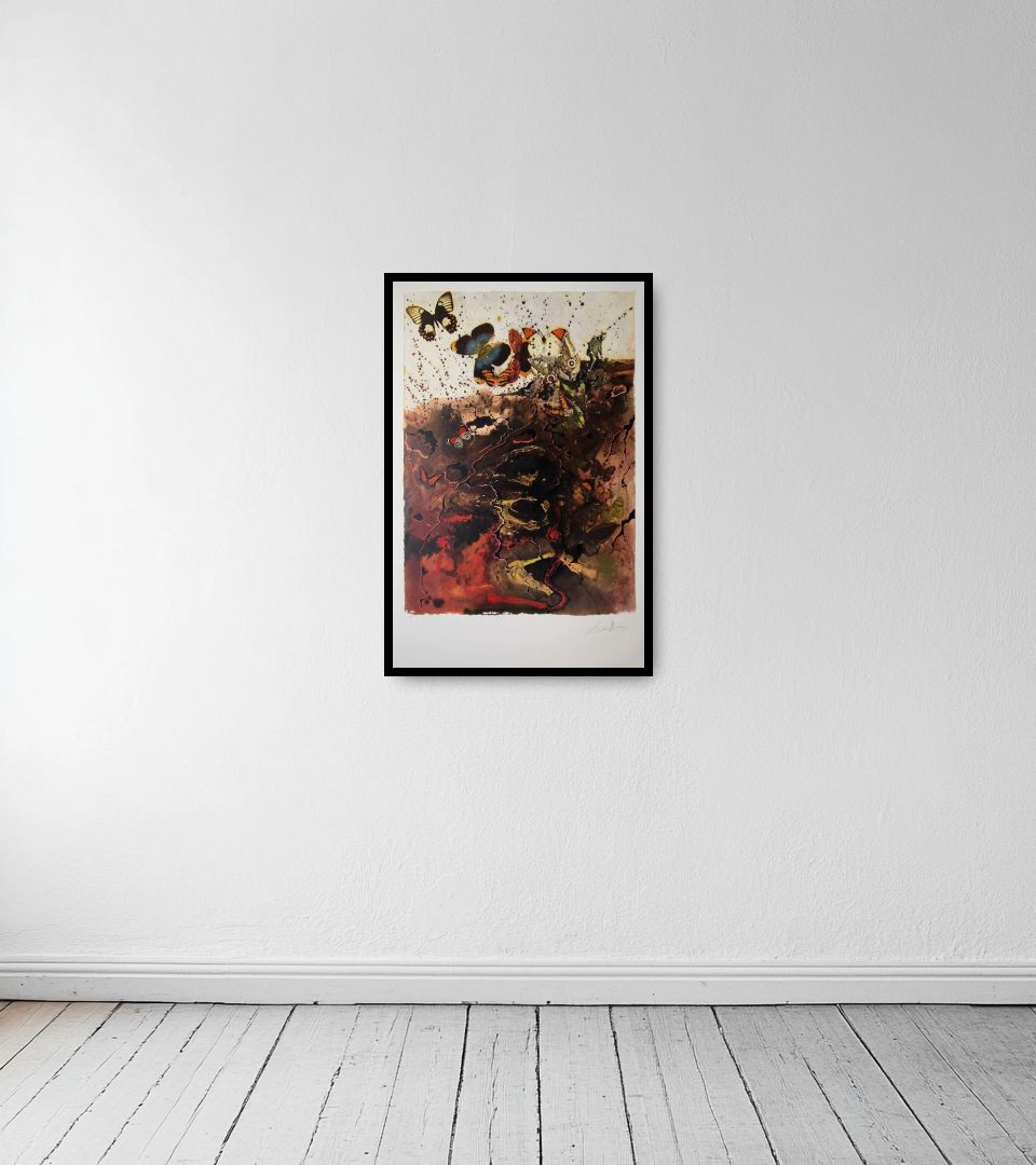 Print Auvergne on light wall