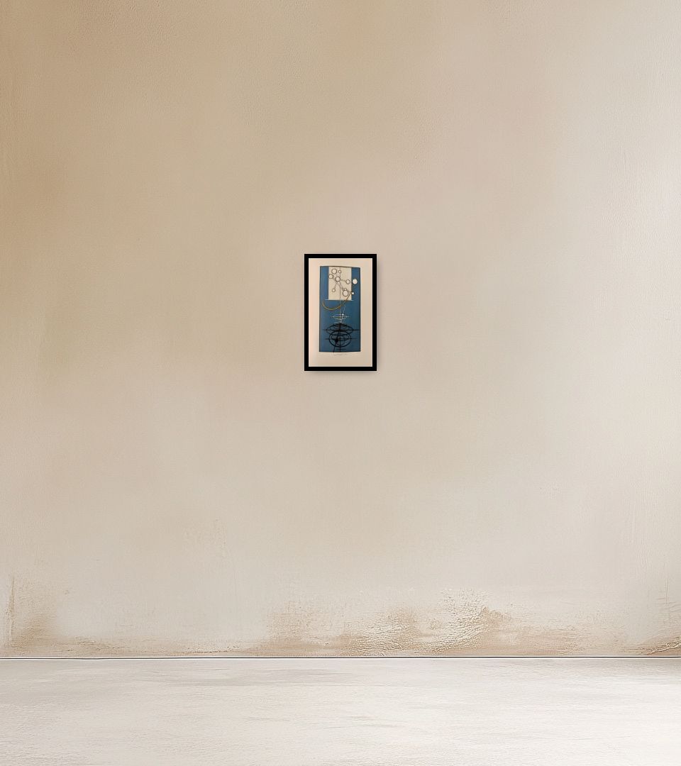 Print Nauta Celeste on warm wall
