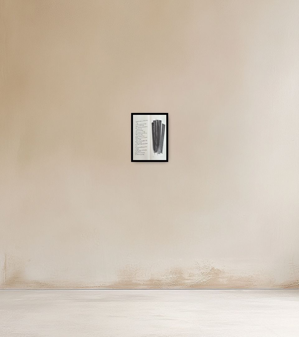 Print Campagne de schiste (L162) on warm wall