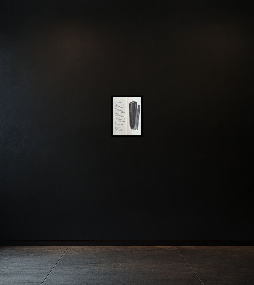 Print Campagne de schiste (L162) on dark wall