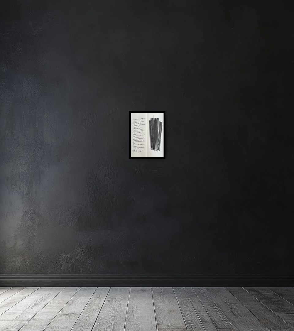 Print Campagne de schiste (L162) on dark wall