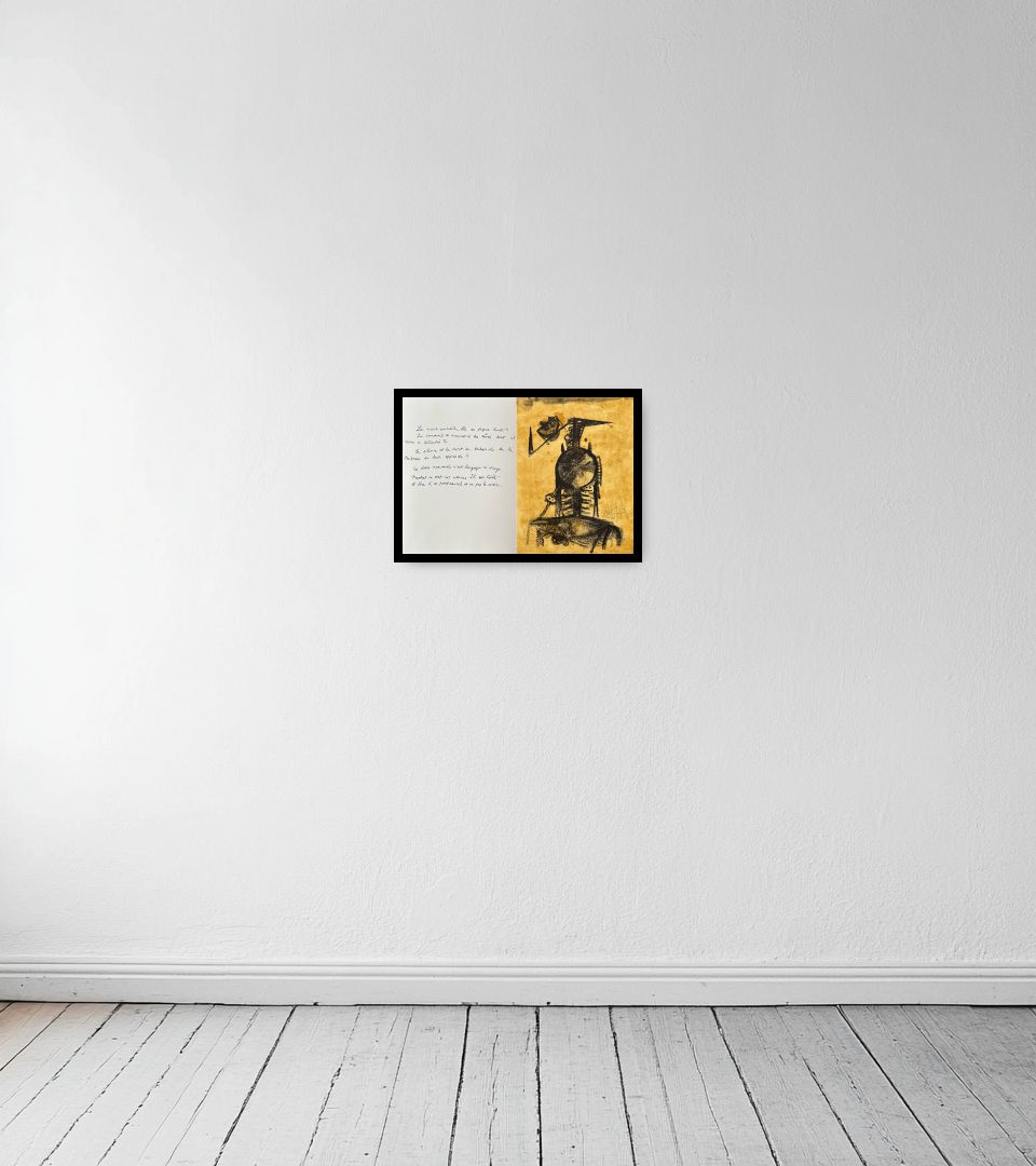 Print Les amies on light wall