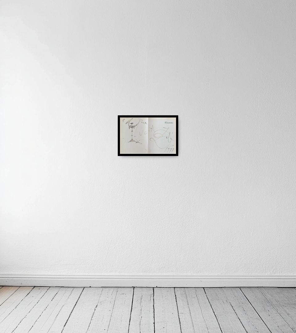 Drawing Untitled on light wall
