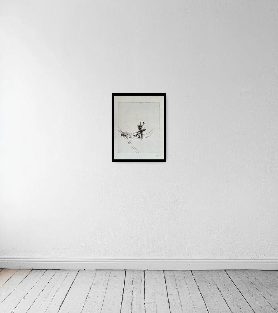 Print Abstract composition on light wall