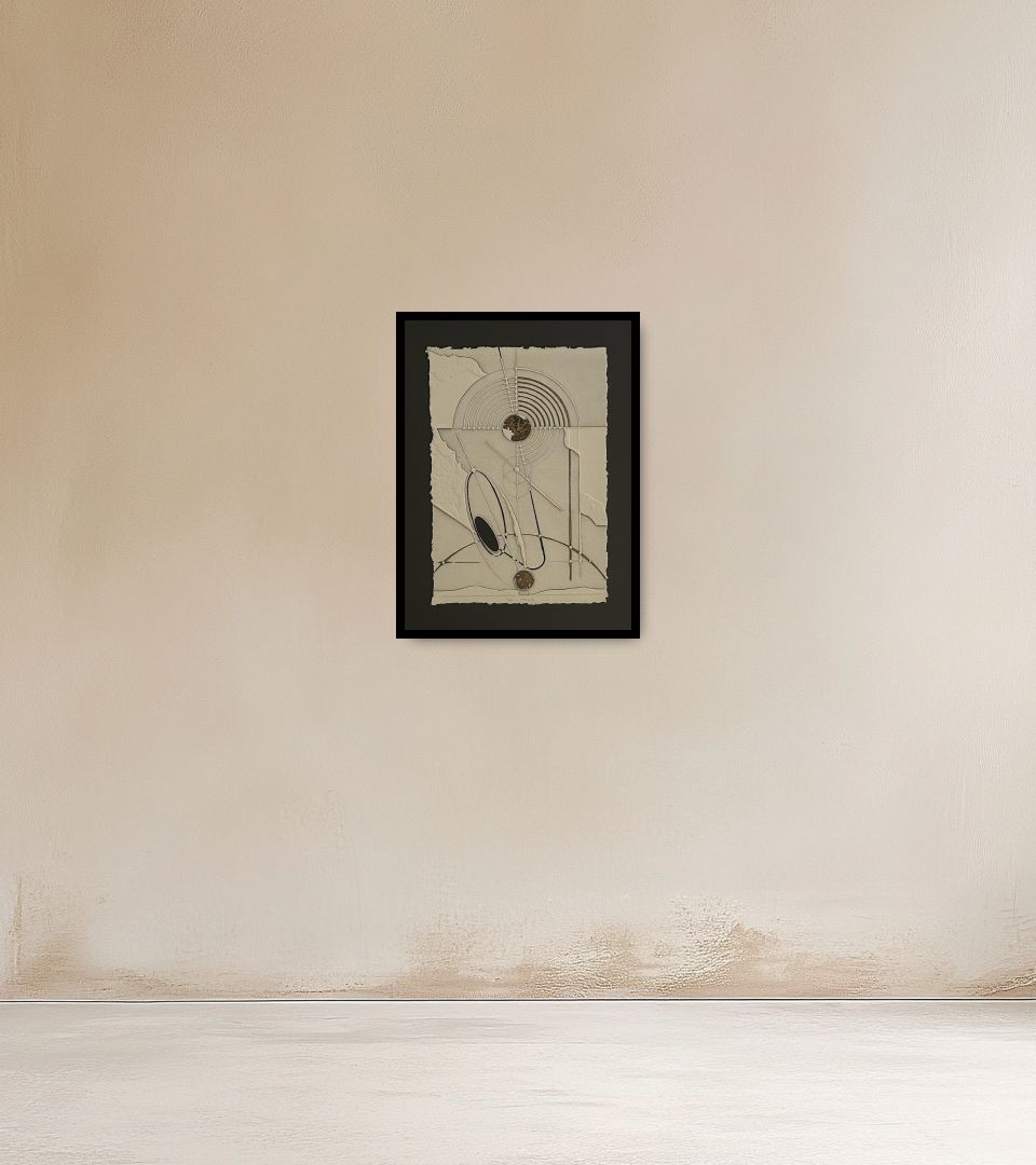Print Senza Titolo on warm wall