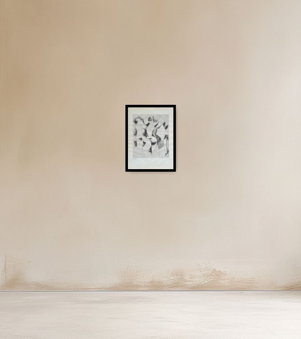 Print Trio on warm wall