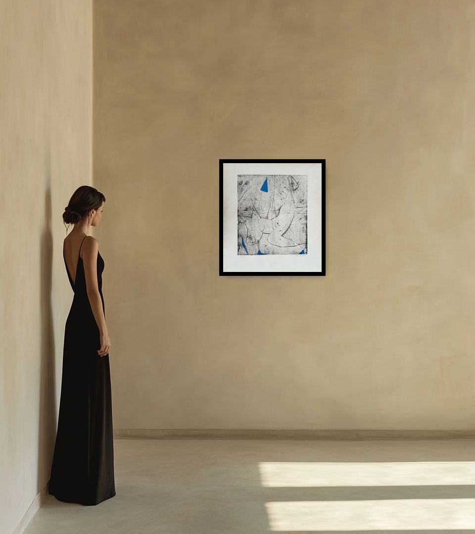 Print Miracolo in warm interior next to a lady
