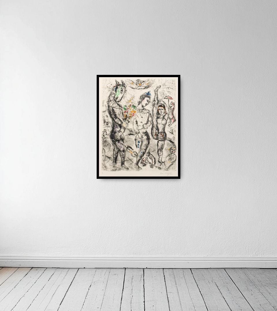Print Le Pierrot on light wall