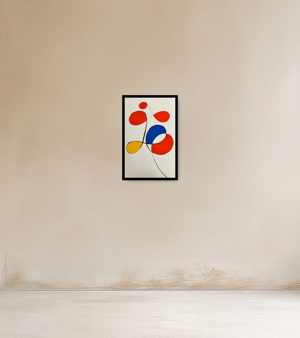 Print Sans Titre on warm wall