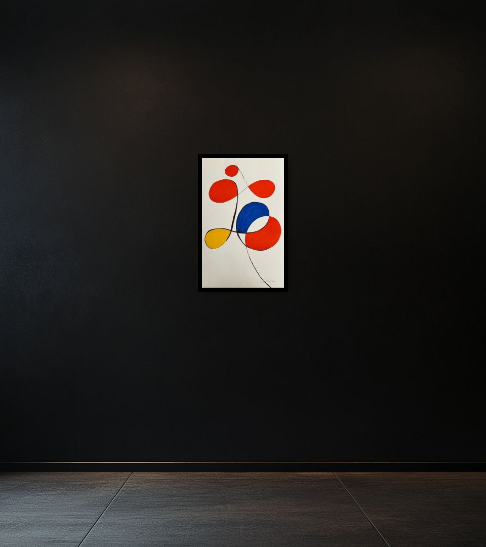 Print Sans Titre on dark wall