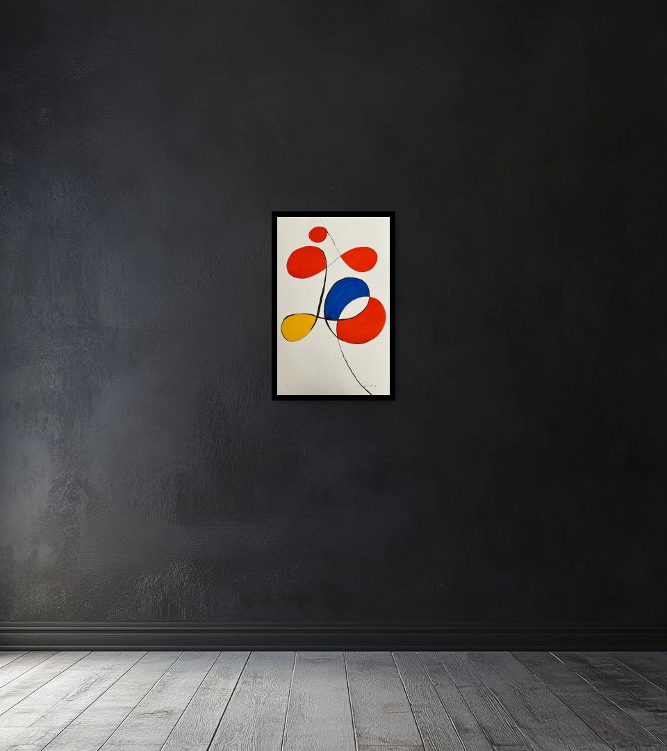 Print Sans Titre on dark wall