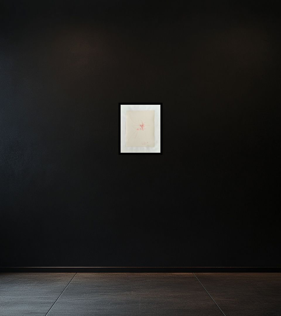 Drawing Composition, 66 on dark wall