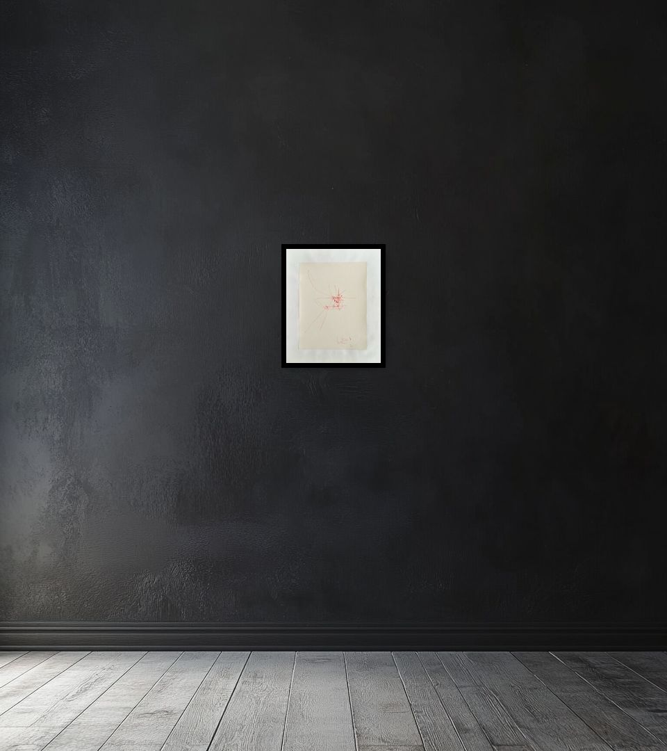 Drawing Composition, 66 on dark wall