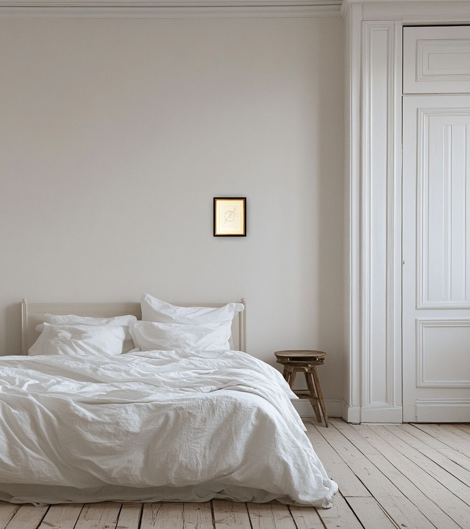 Print Untitled in light bedroom