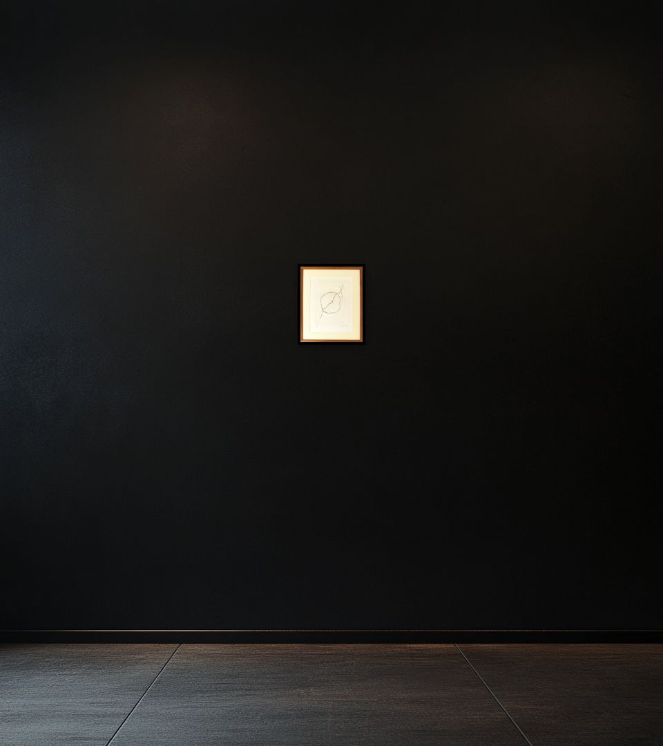 Print Untitled on dark wall