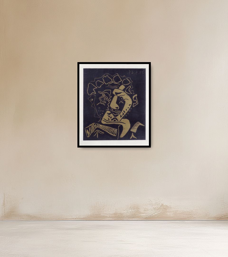 Print Le Danseur on warm wall