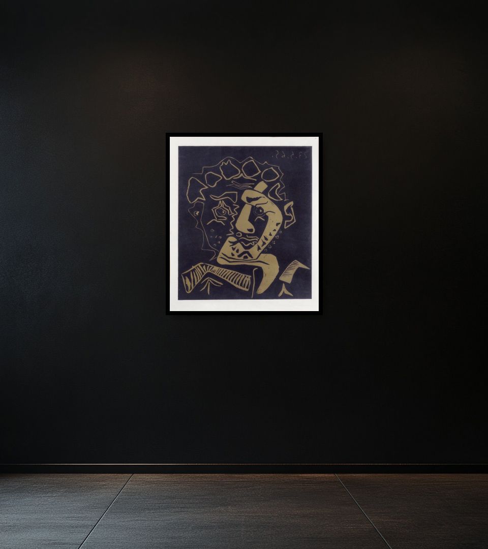 Print Le Danseur on dark wall