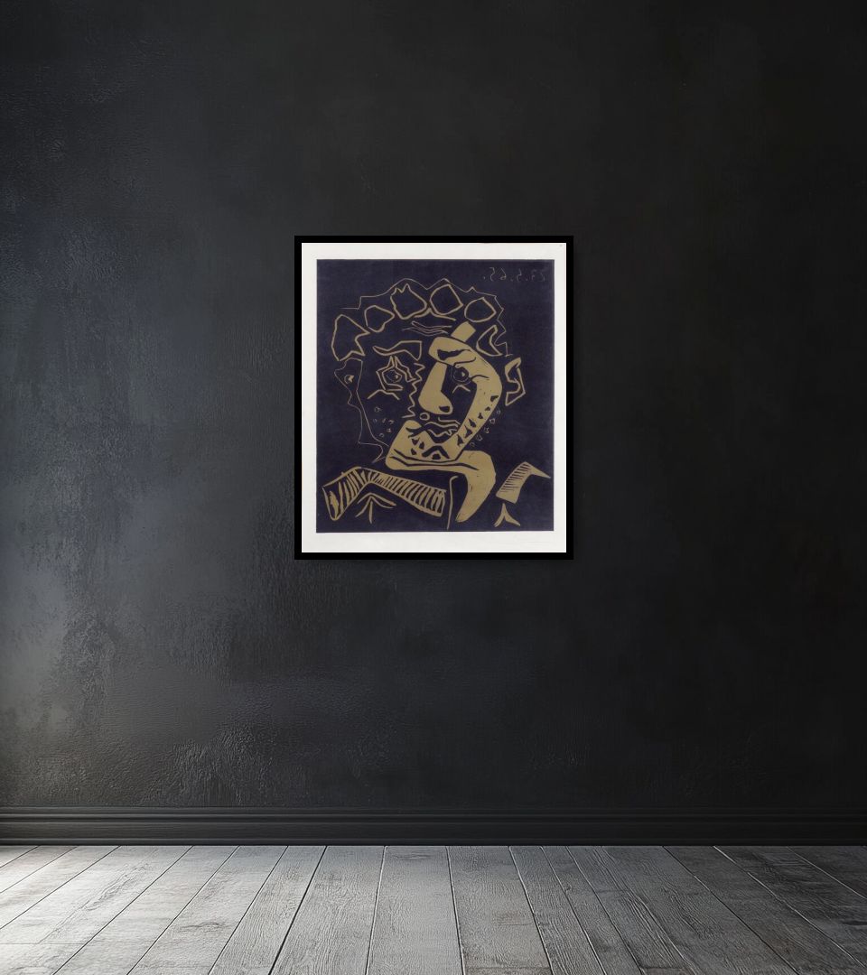Print Le Danseur on dark wall