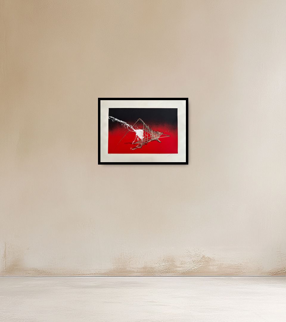 Print Senza Titolo on warm wall