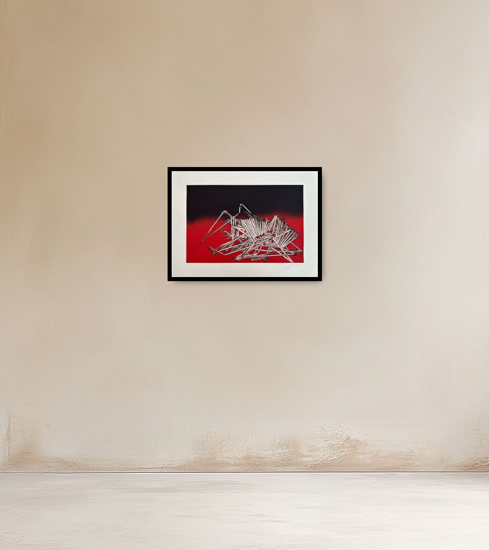 Print Senza Titolo on warm wall
