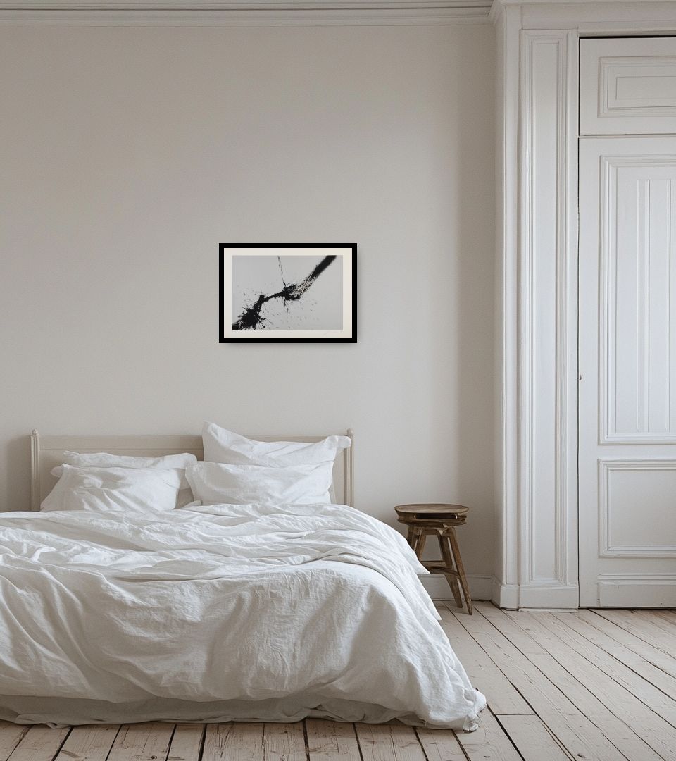 Print Senza Titolo in light bedroom