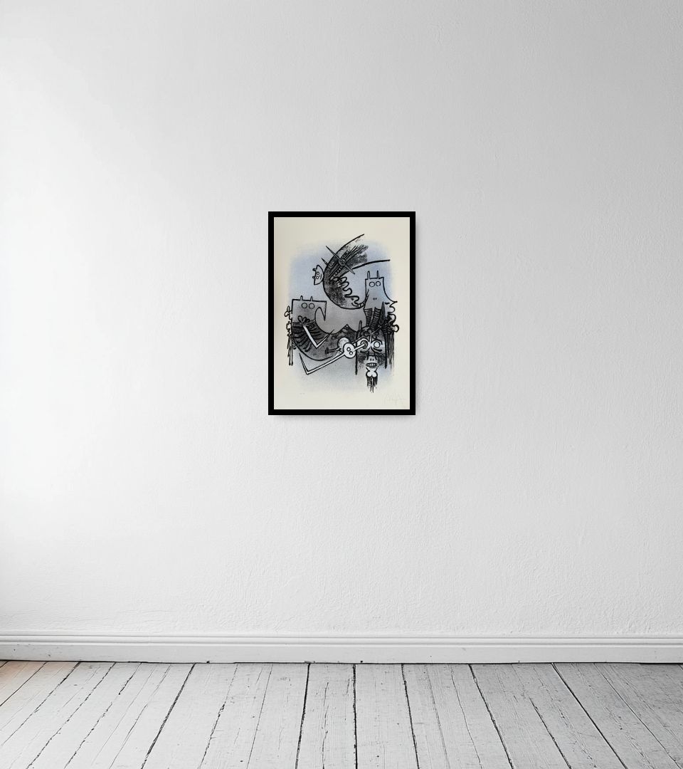 Print Le feu vert on light wall