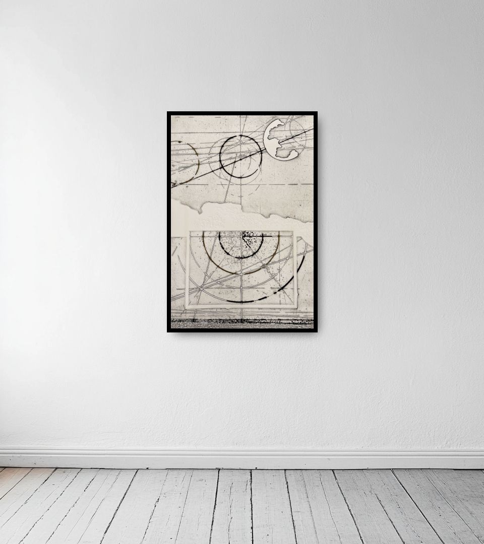 Print Senza Titolo on light wall