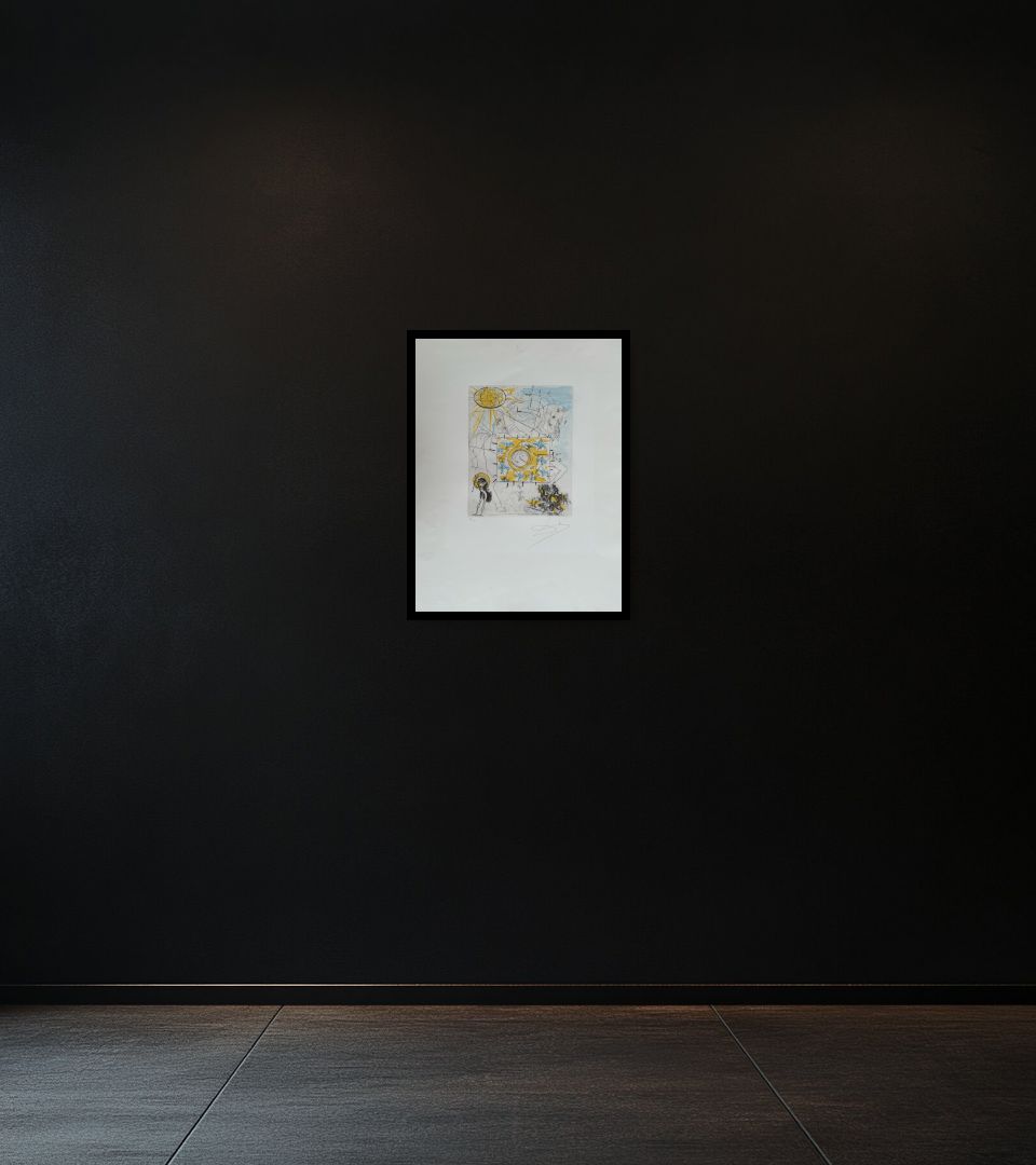 Print Cheval Royal on dark wall