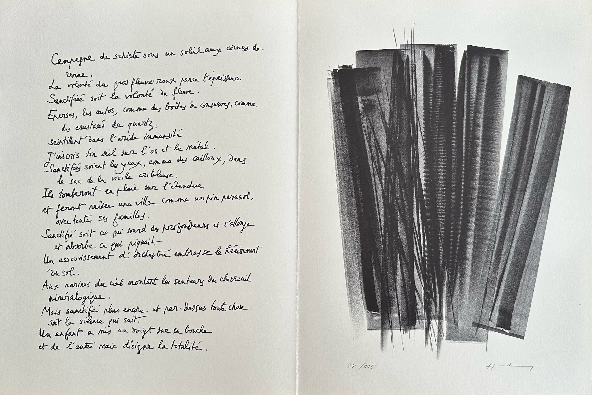 Hans Hartung - Campagne de schiste (L162) (1978)