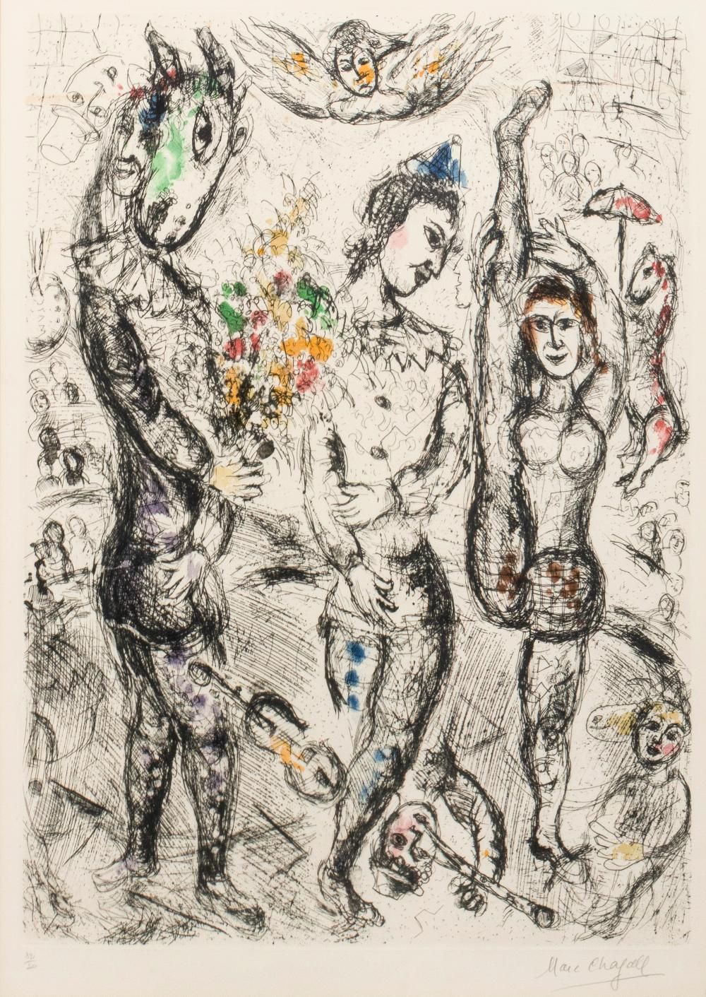 Marc Chagall - Le Pierrot (1968)