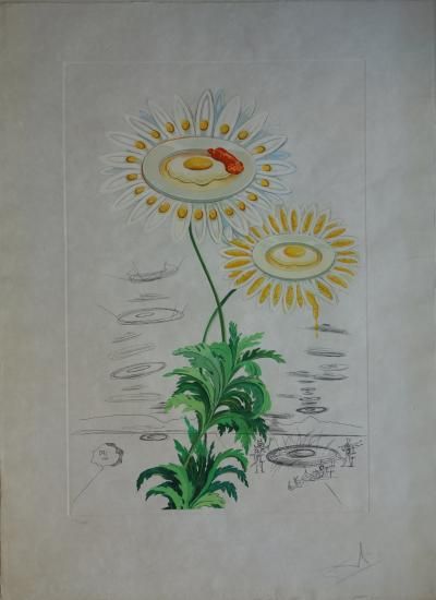 Salvador Dali - Marguerite mit Spiegeleiern (1968)